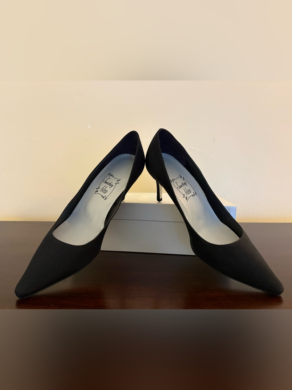 Sleek Black Pointed-Toe Stiletto Heels